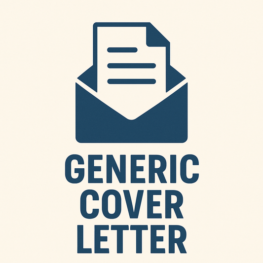 Generic Cover Letter